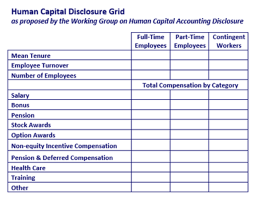 Human Capital Disclosure Grid