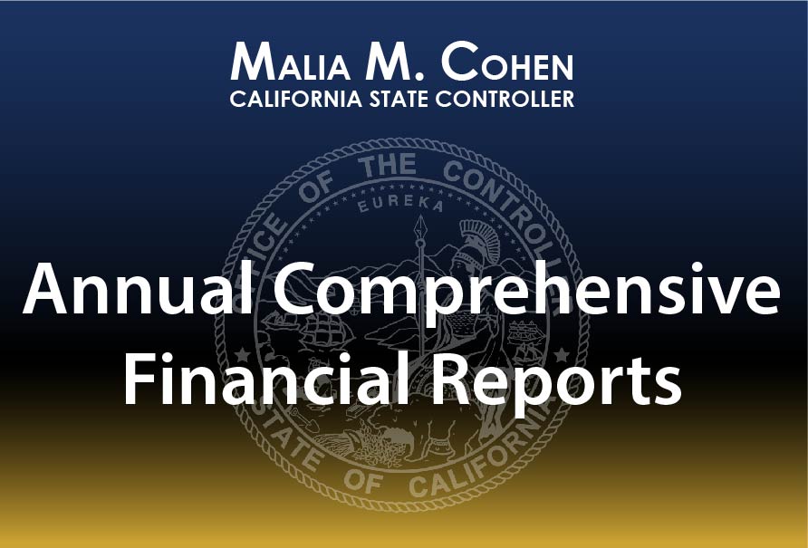 graphical representation of the Controller's name, Controller's Office seal, and the words Annual Comprehensive Financial Reports