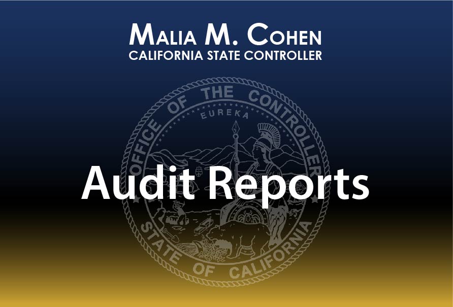 graphical representation of the Controller's name, Controller's Office seal, and the words Audit Reports