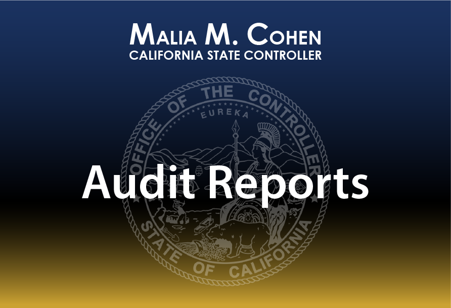 graphical representation of the Controller's name, Controller's Office seal, and the words Audit Reports